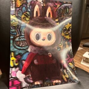 3D ‘Heavy Duty” Lenticular Holographic Labubu Posters Lot of 4